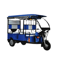 Mototaxi Eléctrico de Alta Eficiencia para Pasajeros, Motor de 48V 1000W, Autonomía de 70-100KM, Triciclo Eléctrico Cerrado, 1 Conductor + 4 Pasajeros, 30Km/h