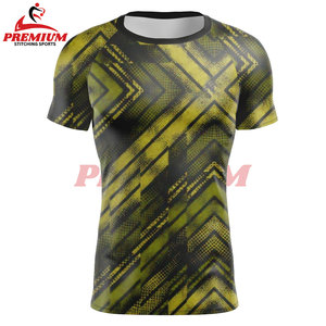Camiseta de Compresión de Manga Corta para Entrenamiento de Gimnasio, Natación, Carrera, MMA, Sublimación, Rendimiento, Venta al por Mayor - Product Image 6