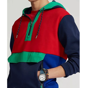 Top Notch unisexe solide fermeture éclair à capuche 100% coton veste polaire avec poche pour l'hiver - Product Image 1