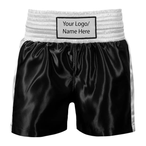 Pantalones Cortos de Muay Thai Personalizados para Hombre, Pantalones Cortos de Compresión para MMA, Pantalones Cortos de Kickboxing Transpirables de Poliéster para Boxeo - Product Image 1