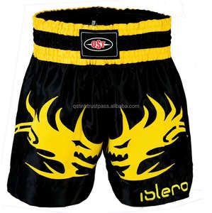 Pantalones cortos de Kickboxing MMA personalizados de la mejor calidad, venta al por mayor, pantalones cortos de boxeo Muay Thai transpirables de poliéster 100% profesionales - Product Image 4