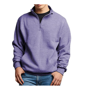Sudaderas de hombre con media cremallera, ropa de hombre de algodón orgánico, jersey de cuello personalizado para hombre, sudadera a precio mayorista - Product Image 6