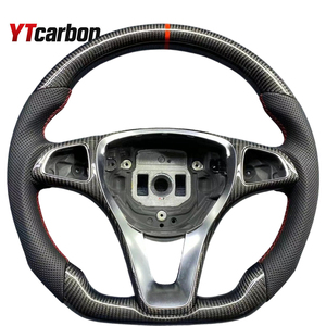 Volante de Fibra de <span class=keywords><strong>Carbono</strong></span> Personalizado YTcarbon para Carreras, <span class=keywords><strong>Modificado</strong></span> para Autos A180 A200 W176 W166 - Product Image 1