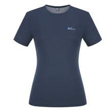 T-shirt demi-manches rond léger mélangé pour femme REWFTSM22650 - Product Image 2