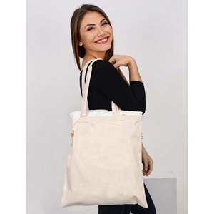 Premium Quality 100% Cotton Reusable Tote <b>Bags</b> Durable Eco-Friendly Medium Size <b>Long</b> for Daily Use Advertising-WA100/ WA110 - Product Image 3