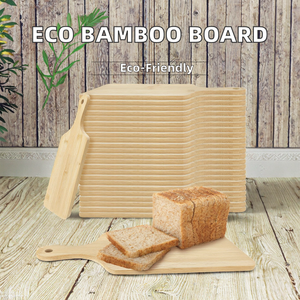 Planche à découper en bambou de qualité supérieure, écologique, avec poignée, épaisseur 1,5 cm, passe au lave-vaisselle, provenant d'Inde - Product Image 6