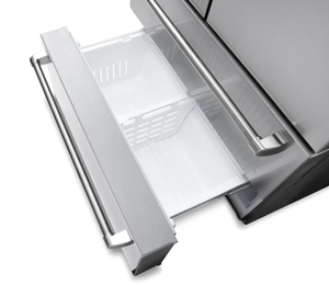 36 นิ้ว 22.5 คิว ตู้เย็นแบบประตูฝรั่งเศสแบบตั้งอิสระพร้อมเครื่องทำน้ำแข็ง สแตนเลสสตีล - Product Image 5