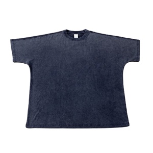 <b>Men's</b> High Quality Oversize <b>Cropped</b> <b>Top</b> T-Shirt Heavyweight Knitted Streetwear Drop Shoulder Regular Fit Pattern 100% Cotton - Product Image 2