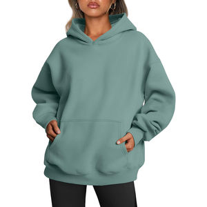 Sudadera de lana de manga larga ligera informal para mujer a la moda personalizada Sudadera con capucha recortada para mujer 2025 personalizada - Product Image 6
