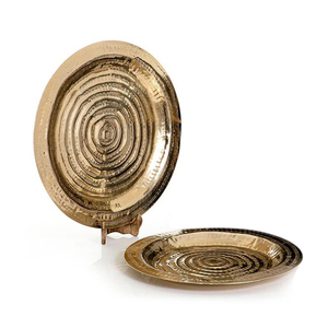 Plateau de service en aluminium robuste poli argent avec haute capacité et robuste adapté à la restauration professionnelle - Product Image 3