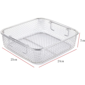 ตะกร้าตาข่ายสเตนเลสสตีลทนทานสำหรับเครื่องมือผ่าตัดหม้อนึ่งความดันใช้ถาดตาข่ายโดยอุตสาหกรรม Salaar - Product Image 6