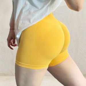 Wholesale Butt-Lifting Seamless Workout Shorts for Women High <b>Waist</b> Anti-Slip Compression Gym Shorts for Yoga and Fitness - Product Image 2