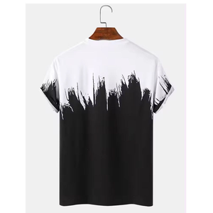2025 última camiseta de sublimación ropa de hombre nuevo estilo de verano moda OEM servicio transpirable hombres sublimación camisetas - Product Image 5