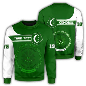 Comores drapeau carte graphique sweats pour hommes vêtements mode femmes pull décontracté homme Streetwear automne pulls survêtement - Product Image 4