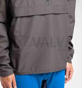 Veste de sport coupe-vent à quantité minimale de commande basse Veste unisexe à capuche imperméable standard grande taille pour hommes - Product Image 2
