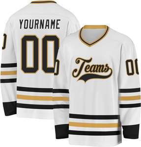 Maillots de hockey sur glace d'usine directe pour clubs Logo d'équipe sur mesure sublimé ou brodé OEM Supply - Product Image 1