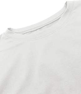 New Style Oversized Men's <b>T</b>-<b>Shirt</b> 220 Grams <b>Heavyweight</b> Cropped Top Custom Logo Sporty Streetwear <b>White</b> Knitted Breathable - Product Image 5