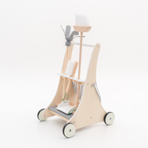 Carrito de Limpieza de Madera ROBINCOOL con Accesorios, Incluye Mopa, Escoba, Cepillo y Recogedor para Limpieza del Hogar - Product Image 3