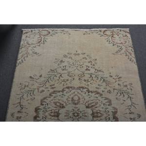 Alfombra Vintage turca marrón Beige antigua, 39x68 pies, tejido plano, patrón de retazos, lana, látex, respaldo para sala de estar, 4m de ancho - Product Image 5