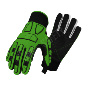 Guantes de trabajo sin vibraciones Amara, guantes de seguridad transpirables de LICRA de cuero sintético antiimpacto con protección para manos y brazos - Product Image 4