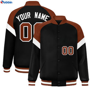 Veste universitaire unisexe pour homme BOBBIN INDUSTRIES, vente chaude, personnalisable, style baseball, tissu en toile, polaire, grande taille - Product Image 2