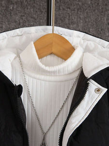 Men's High Street Style Casual Windbreaker Winter <b>Puffer</b> <b>Jacket</b> Hooded Stand Collar High Quality Light Effect <b>Thin</b> Nonwoven - Product Image 6