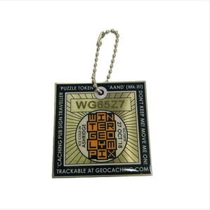 Etiqueta de Equipaje Personalizada de Acero Inoxidable con Diseño Moderno y Elegante, con Cadena de Bolas e Impresión Troquelada, Forma Redonda para Asociaciones - Product Image 3