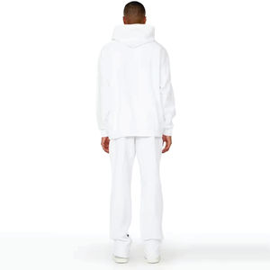 Venta al por mayor chándal personalizado para hombres capa de aire de tela Zip up Hoddie y pantalones Jogger conjunto de estilo casual Sportwear - Product Image 5