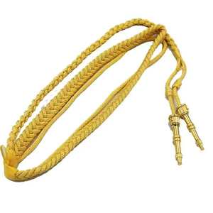 Accesorios de Uniforme Táctico Ceremonial para Oficiales de Alta Calidad, Aiguillette Personalizada con Hilo Metálico de Seda, Sin Correa - Product Image 3