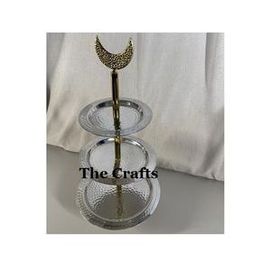 Fabuleux Design Gâteau Stand Personnaliser La Taille Gâteau De Service Stand En Acier Et En Bois Gâteau Pâtisserie Stand De Service - Product Image 2