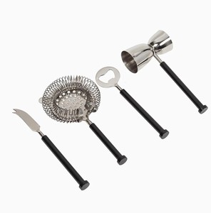 Ensemble d'outils de barman professionnel Ensemble de barres noires en métal à prix abordable - Product Image 2