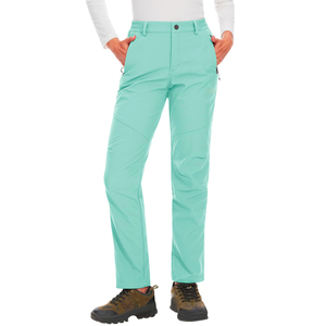 Pantalones Softshell para mujer, impermeables, transpirables, a prueba de viento, duraderos, cálidos, para acampar al aire libre, senderismo, esquí, informal, elegante - Product Image 1