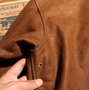 Chaqueta de piel de vaca auténtica marrón de lujo para hombre, ropa informal con bolsillos personalizados, talla grande, precio bajo - Product Image 2