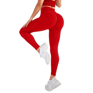 Venta al por mayor de mallas de impresión personalizada de las mujeres de tela suave de Yoga de talle alto mallas de diseño deportivo para las mujeres | Servicio OEM - Product Image 4