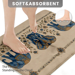 Custom Printed Non-Slip <b>Bathroom</b> <b>Bathroom</b> Rug <b>Set</b> for <b>Bathroom</b> Non-Slip Shower Curtain Bath <b>Mat</b> - Product Image 3