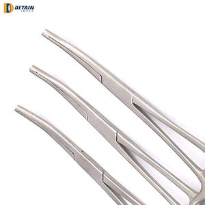 Pinces hémostatiques manuelles réutilisables droites et courbées, instrument chirurgical vétérinaire avec clip hémostatique et kit de sutures - Product Image 4