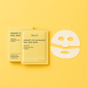 Maschera Viso Coreana in Idrogel Illuminante OEM ODM con Vitamina C per Pelle Radiosa, Sbiancante, Cura delle Macchie Scure, Anti-Età e Idratante - Product Image 3