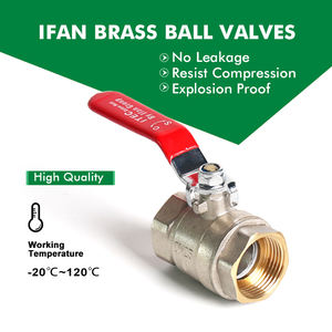 IFAN 고품질 배관 수도관 볼 밸브 1/4 2인치 단조 나사형 황동 볼 밸브 - Product Image 2