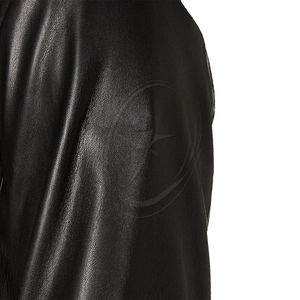 Veste en cuir grande taille Eco à fermeture éclair intégrale pour hommes fabriquée à partir de matériaux de haute qualité personnalisés - Product Image 6