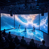 Pantalla LED para Interiores P1.56 7680Hz Ultra Delgada de Alta Definición para Museo de Arte Digital y Escenario de Espectáculos Inmersivos