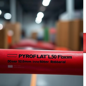 PYROFLAT L.50 Fire <b>Hose</b> 50 Pack 52.0mm Inner Diameter 55.6mm Outer Diameter Rubber Material - Product Image 3