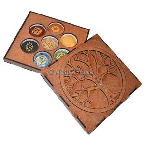 Juego de 7 Chakras Coloridos con Piedras de Chakra, Caja de Regalo con Árbol Sagrado - Product Image 5
