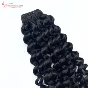 Ietnamese-extensiones de pelo rizado de equipo, pelo de trama de Hanh n Hair, nueva colección Genius weft - Product Image 1