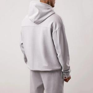 Personalizado de alta calidad de algodón chándal hombres Sudadera con capucha y Jogger conjunto de gran tamaño pulóver sudaderas con capucha pantalones de chándal para hombres - Product Image 3