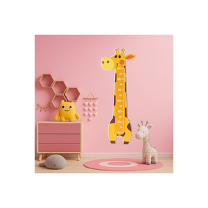 Giraffen-Figur Kindergrößentabelle - Hölzernes Wachstumsmessgerät und Lustige Wanddekoration - Product Image 3