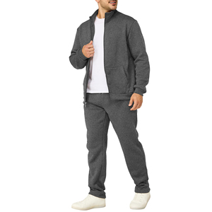 Premium Winter Breathable Casual Men's Running Tracksuit <b>Set</b> with Custom Logo & Color Plus Size Outdoor Activewear - Product Image 4