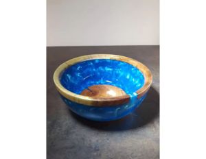 Cuenco de madera de resina más popular, cuenco para Mezclar alimentos al por mayor, vajilla de madera y resina de tamaño personalizado, cuenco para servir alimentos, precio atractivo - Product Image 1