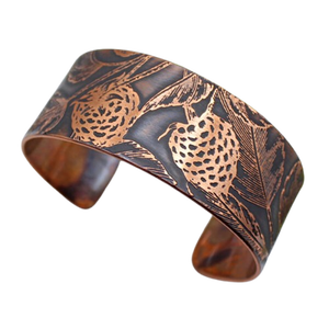 2025 nouvel an cuivre lavande bracelets indien coloré fabriqué à la main naturel fleur conception Bracelet cuivre bijoux pour femmes - Product Image 5