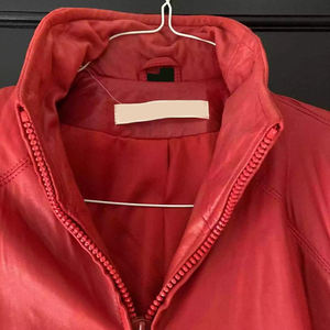 Veste en cuir pour femmes, veste en cuir de haute qualité pour femmes, manteaux en cuir décontractés, unis, d'hiver, grande taille, veste de motard en cuir surdimensionnée - Product Image 6