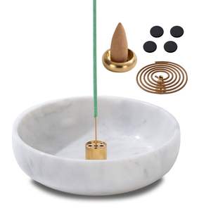 Quemador de incienso hecho a mano, recogedor de cenizas, soporte de incienso religioso, soporte de incienso de la India - Product Image 4